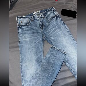 Pacsun Mens Blue Stacked Skinny Jeans 28x30